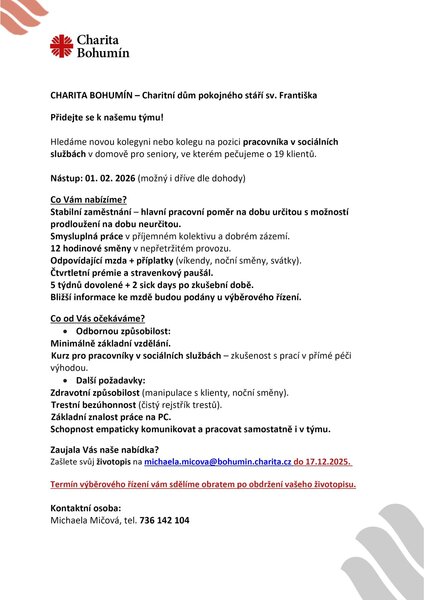 Výběrové řízení PSS HPP