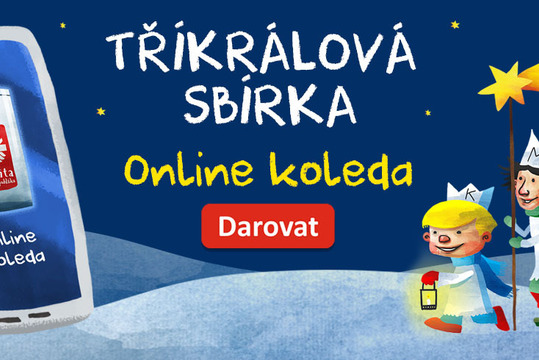 Online koleda Tříkrálová sbírka 2026 